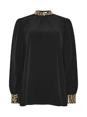 M&Co Sequin Collar & Cuff Blouse - Image 5 of 5