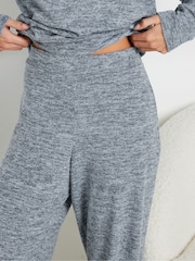 M&Co Blue Petite Wide Leg Lounge Trousers - Image 4 of 5