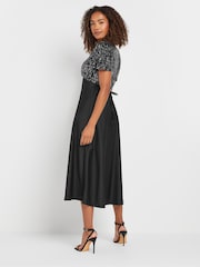M&Co Black Sequin Top Dress - Image 3 of 5