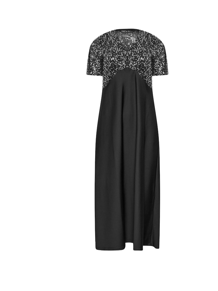 M&Co Black Sequin Top Dress - Image 5 of 5