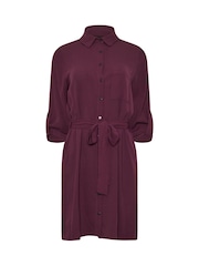 M&Co Red Tie Waist Longline Shirt - Image 5 of 5