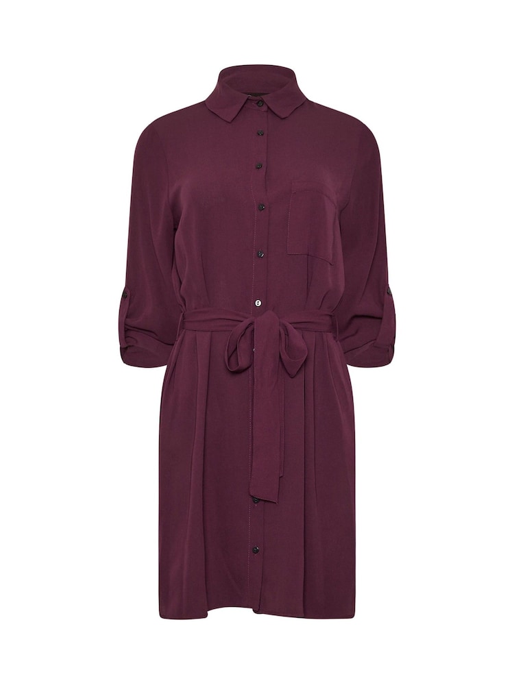 M&Co Red Tie Waist Longline Shirt - Image 5 of 5