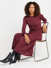 M&Co Red Twist Detail Dress - Image 2 of 5