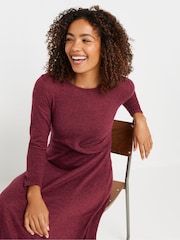 M&Co Red Twist Detail Dress - Image 3 of 5