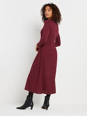 M&Co Red Twist Detail Dress - Image 4 of 5