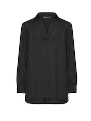 M&Co Black Notch Neck Shirt - Image 5 of 5