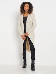 M&Co Natural Maxi Cable Cardigan - Image 2 of 5