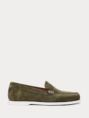 Polo Ralph Lauren Brown Merton Venetian Suede Loafers Shoes - Image 1 of 4
