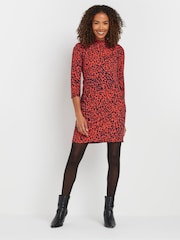 M&Co Red Pocket Tunic Dress - Image 1 of 5