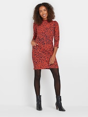 M&Co Red Pocket Tunic Dress - Image 2 of 5