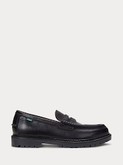 Polo Ralph Lauren Black Jett Penny Leather Loafers Shoes - Image 1 of 4