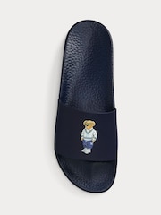 Polo Ralph Lauren Blue Polo Bear Logo Sliders - Image 3 of 4