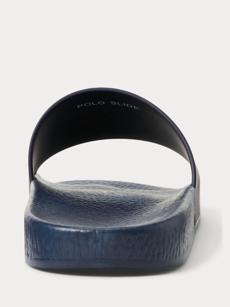 Polo Ralph Lauren Blue Polo Bear Logo Sliders - Image 4 of 4