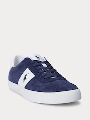 Polo Ralph Lauren Blue Court Suede Panel Trainers - Image 2 of 6