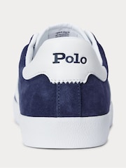 Polo Ralph Lauren Blue Court Suede Panel Trainers - Image 3 of 6