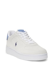 Polo Ralph Lauren White Masters Court Suede Trainers - Image 2 of 5