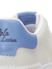 Polo Ralph Lauren White Masters Court Suede Trainers - Image 5 of 5