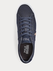 Polo Ralph Lauren Blue Sayer Canvas Trainers - Image 4 of 5