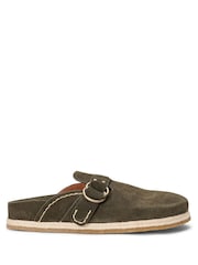 Marrón - Sandalias tipo zuecos de ante Turbach de Polo Ralph Lauren - Imagen 1 de 3