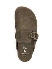 Marrón - Sandalias tipo zuecos de ante Turbach de Polo Ralph Lauren - Imagen 3 de 3