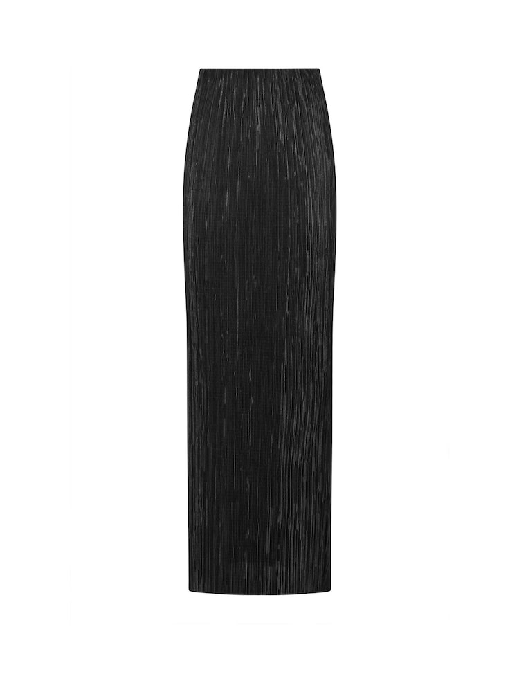 Long Tall Sally Black Plisse Maxi Skirt - Image 5 of 5