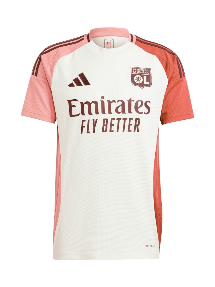adidas White Olympique Lyon Third Shirt 2024-25 - Image 2 of 3