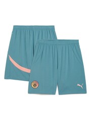 Puma Blue Manchester City Fourth Shorts 2024-25 - Image 1 of 3