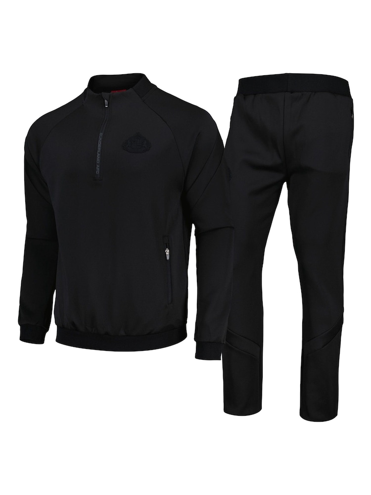 Fanatics Sunderland Mono Black Tracksuit - Image 1 of 3