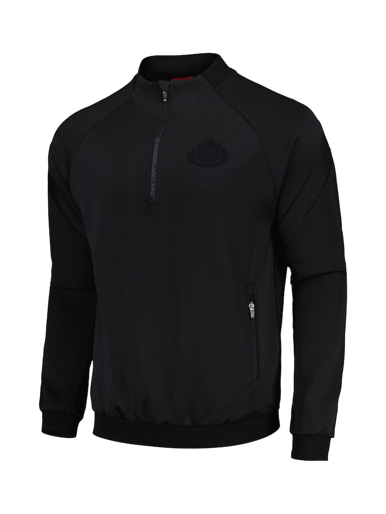 Fanatics Sunderland Mono Black Tracksuit - Image 2 of 3