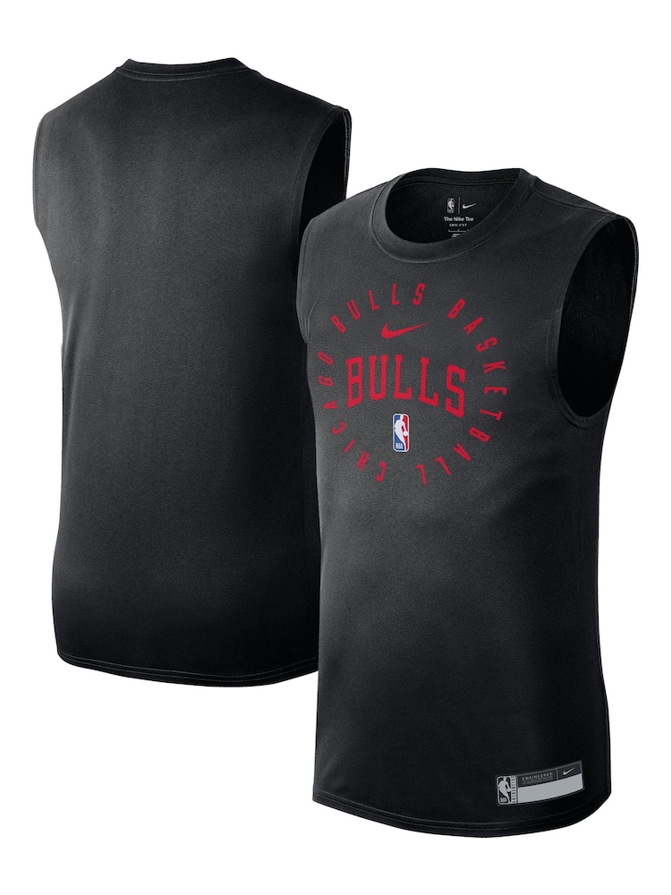 Fanatics NBA Chicago Bulls Practice Sleeveless Black Top - Image 1 of 3