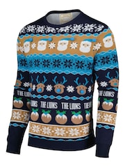 Fanatics Adults Blue Millwall Christmas Jumper - Image 2 of 3