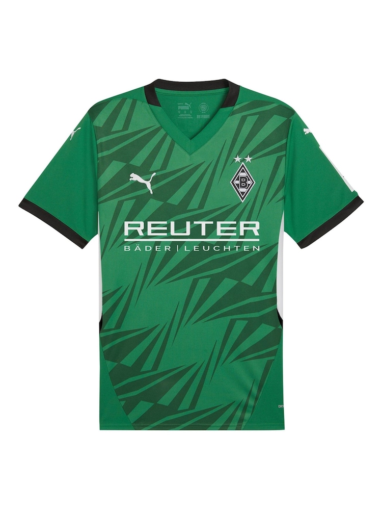 Puma Green Borussia Monchengladbach Away Shirt 2024-25 - Image 2 of 3 Puma Green Borussia Monchengladbach Away Shirt 2024-25 - Image 2 of 3