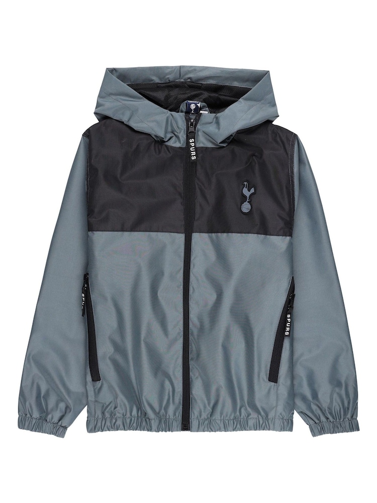Fanatics Kids Tottenham Hotspur Shower Black Jacket - Image 2 of 3 Fanatics Kids Tottenham Hotspur Shower Black Jacket - Image 2 of 3
