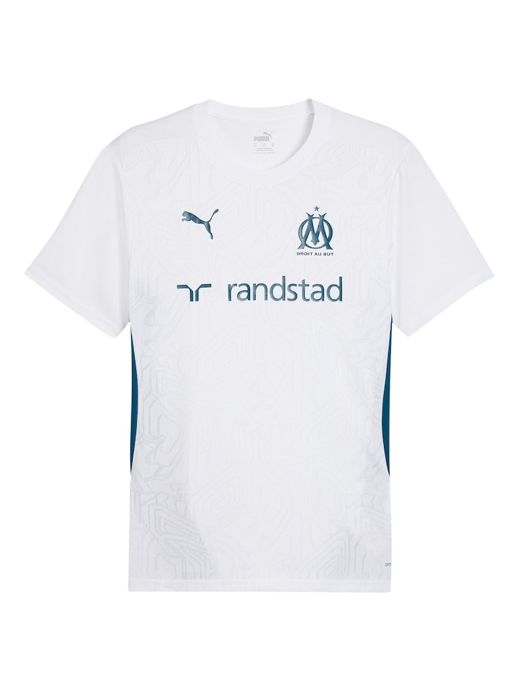 Puma White Olympique de Marseille Training Jersey - Image 2 of 3