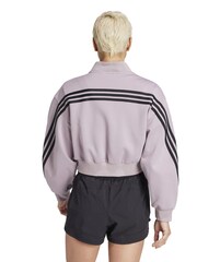 adidas Purple Womens 100% Cotton Ferns Bomber Jacket - Image 3 of 3