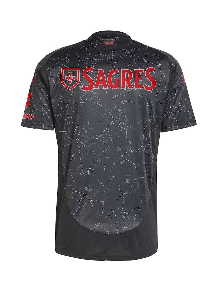 adidas Black Benfica Away Shirt 2024-25 - Image 3 of 3