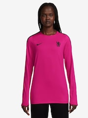 Nike Pink Womens Chelsea Strike Training Crew Sweatshirt - Image 1 of 3