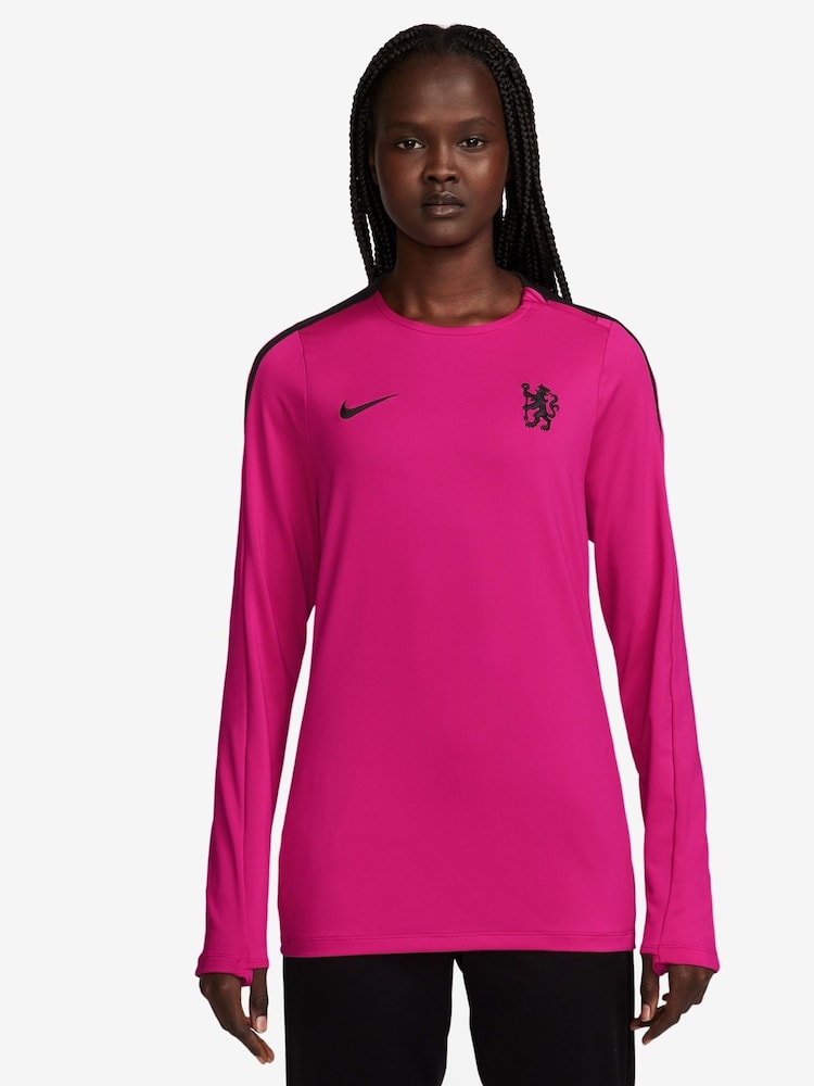 Nike Pink Womens Chelsea Strike Training Crew Sweatshirt - Image 1 of 3
