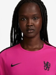 Nike Pink Womens Chelsea Strike Training Crew Sweatshirt - Image 3 of 3