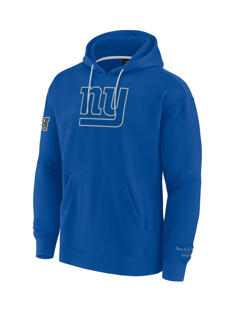 Fanatics Blue NFL New York Giants Elements Fleece Pullover Hoodie - Image 2 of 3