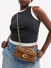COACH Brown Quilted Leather Tabby Bag 20 - Image 3 of 8