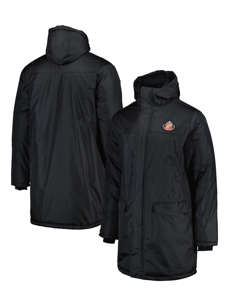 Fanatics Sunderland Core Long Stadium Black Jacket - Image 1 of 3