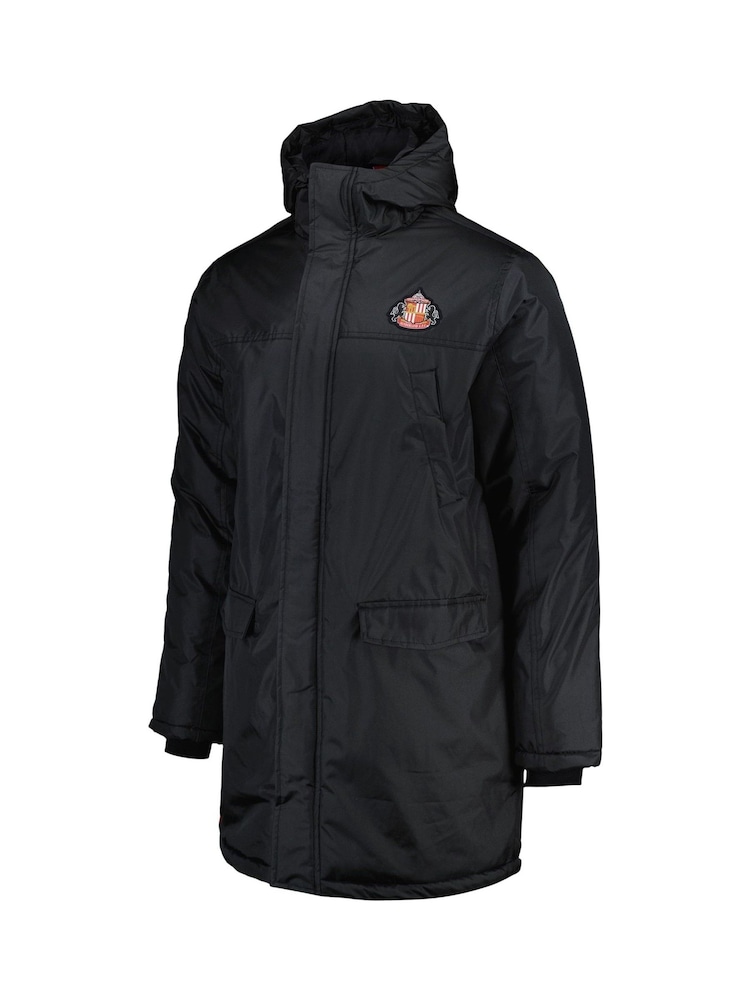 Fanatics Sunderland Core Long Stadium Black Jacket - Image 2 of 3