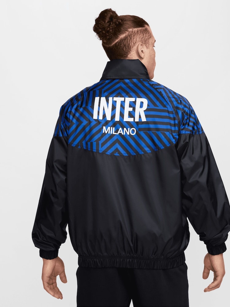 Nike Black Inter Milan Windrunner Anorak Jacket - Image 2 of 3
