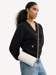 COACH White Evie Leather Long Wallet On Chain - Image 2 of 6