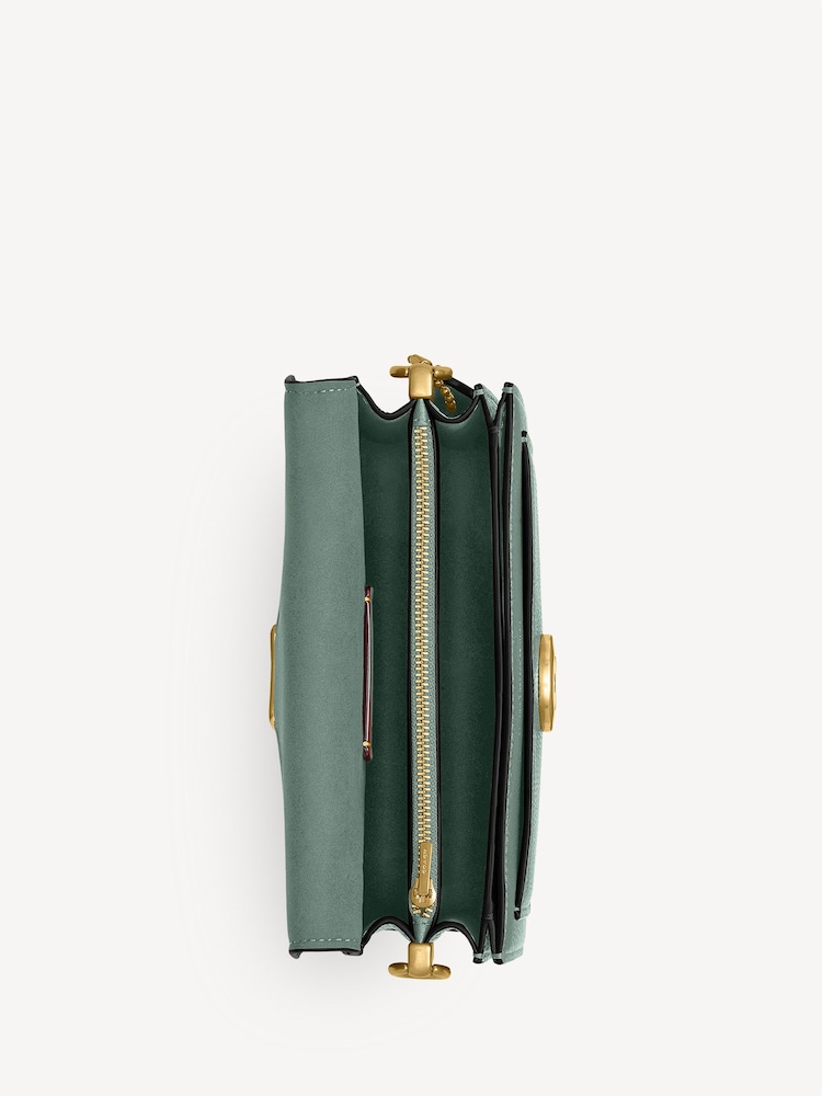 COACH Green Polished Pebble Leather Tabby Shoulder Bag 20 Refresh - Image 4 of 4 COACH Green Polished Pebble Leather Tabby Shoulder Bag 20 Refresh - Image 4 of 4
