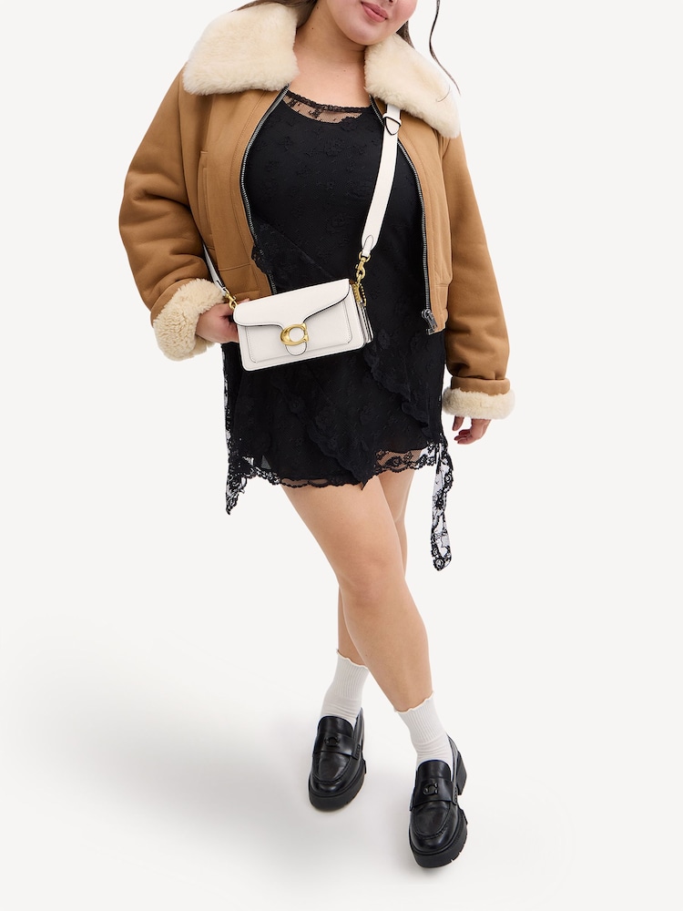 COACH White Polished Pebble Leather Tabby 20 Shoulder Bag - Image 7 of 7 COACH White Polished Pebble Leather Tabby 20 Shoulder Bag - Image 7 of 7