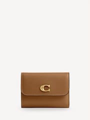 COACH Brown Leather Essential Card Holder Wallet - Image 1 of 4