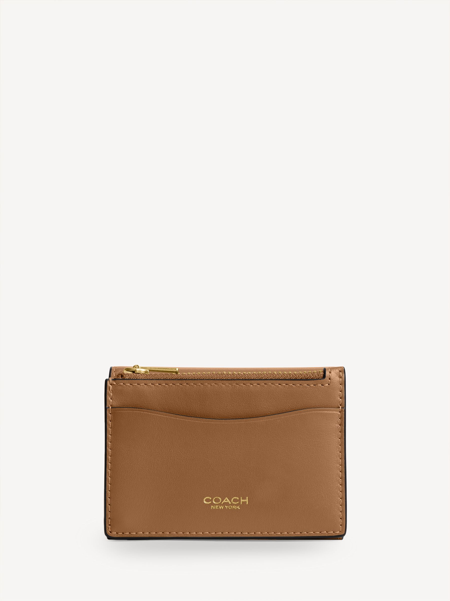 COACH Brown Leather Essential Card Holder Wallet | Seasons