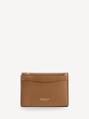 COACH Brown Leather Essential Card Holder Wallet - Image 2 of 4